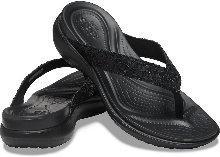 Crocs capri best sale v shimmer flip