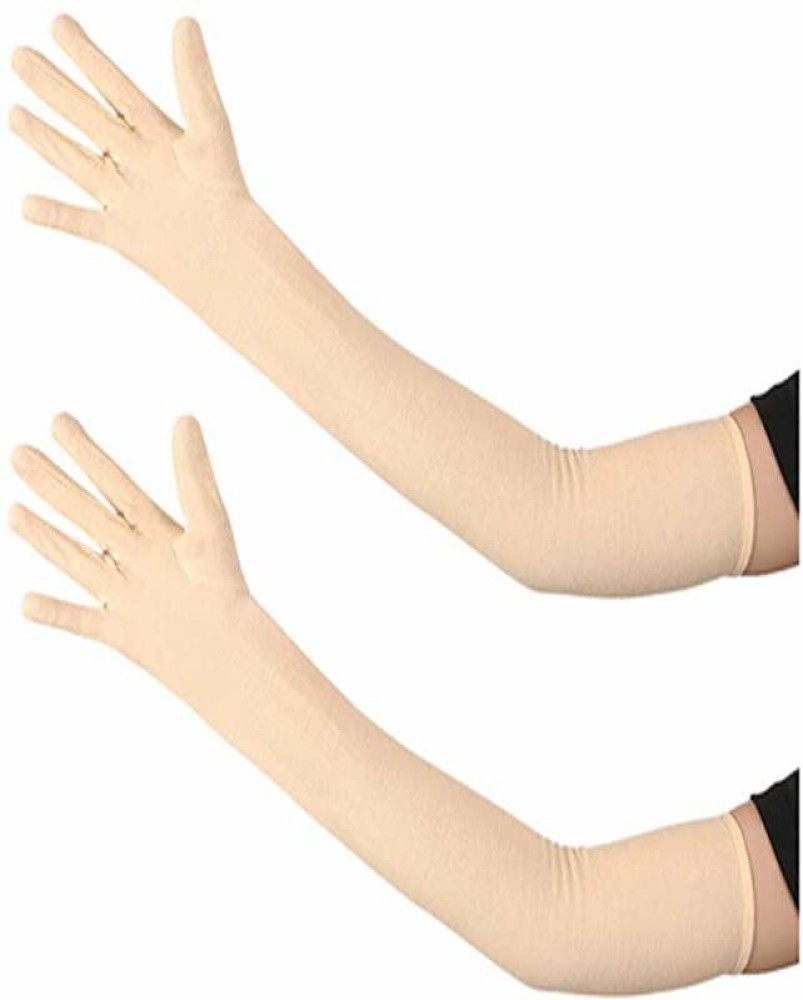 Krystle Women Full Hand Gloves and Sun Protection Gloves (Skin) Running  Gloves - Buy Krystle Women Full Hand Gloves and Sun Protection Gloves  (Skin) Running Gloves Online at Best Prices in India 