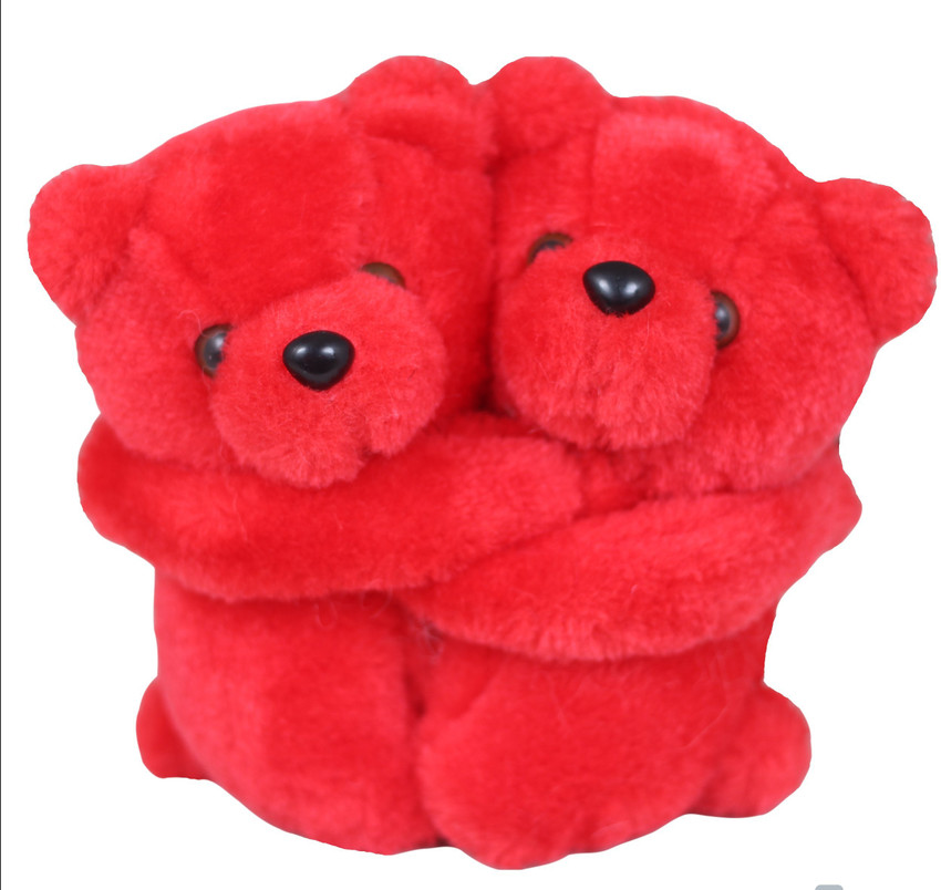 Tickles 2 Pcs Hugging Teddy Bear Soft Stuffed Plush Toy For kids Baby Girls Birthday Gifts Valentine s Day Decoration 18 cm 2 Pcs Hugging Teddy Bear Soft Stuffed Plush Toy