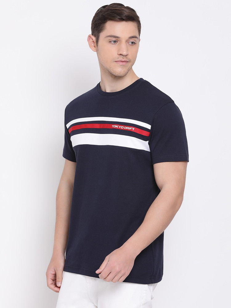 Mens Shirts Red Tape Shirts Myntra Red Tape Men Navy Printed T