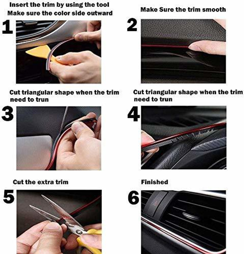 Chrome interior shop trim molding