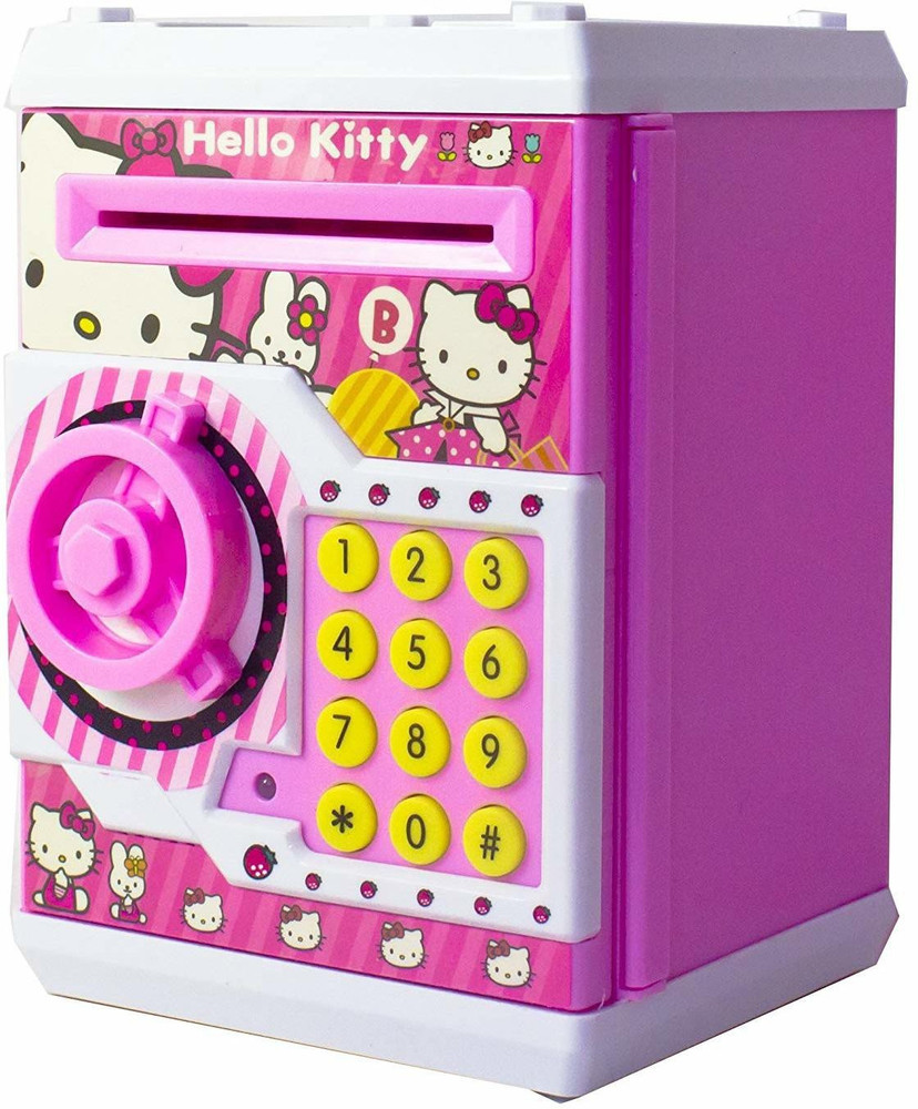 Battery operated top piggy bank