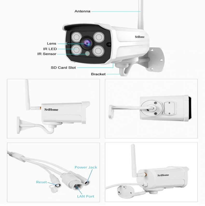 srihome sh024 wireless ip outdoor camera