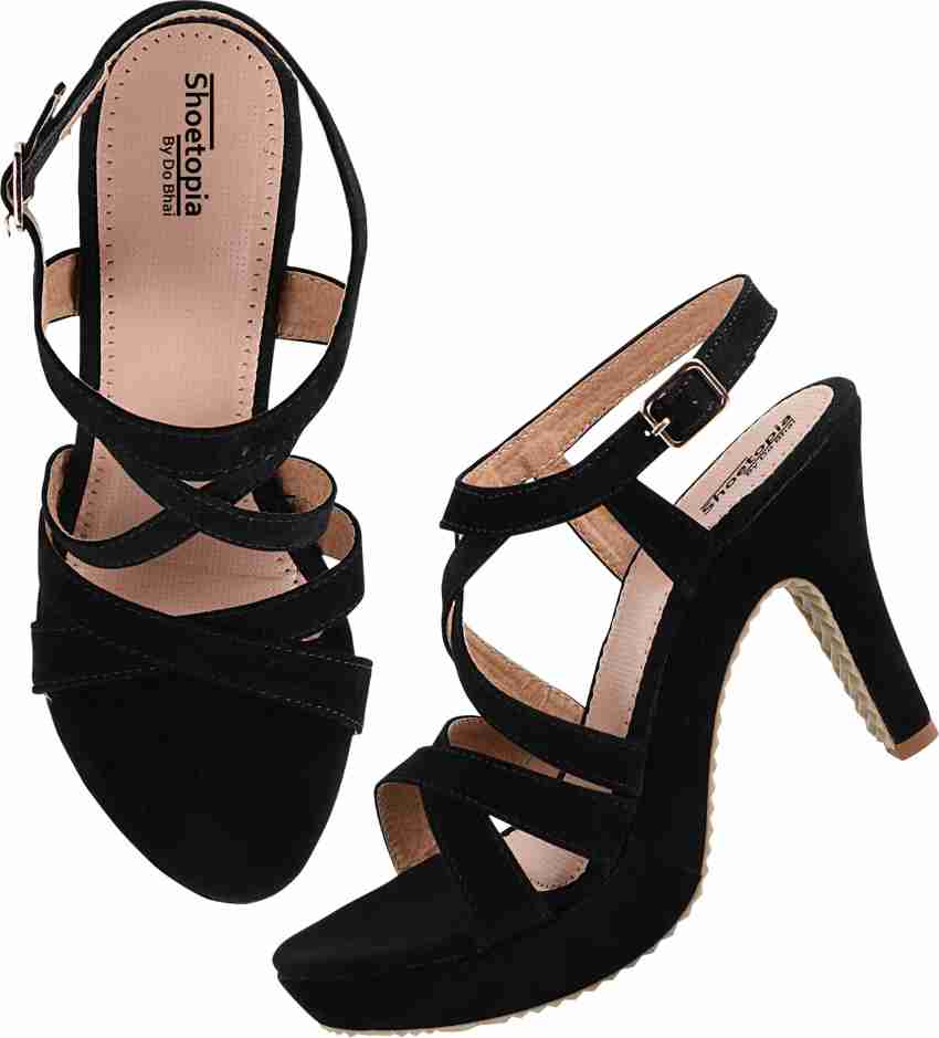 Stiletto sandals outlet black