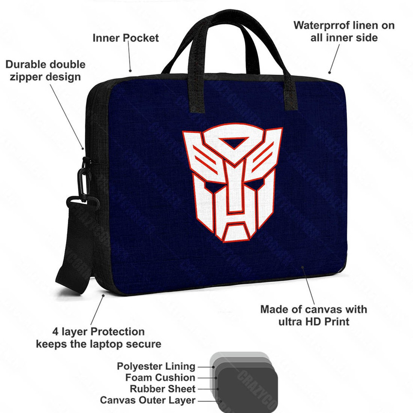 Transformers top messenger bag