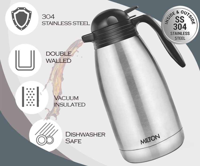 Milton Thermosteel Omega 500 ml Flask (Pack of 1, Silver) authorized dealer