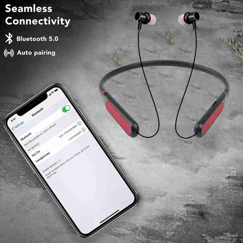 Wanzhow Magnetic Neckband inBuilt SD Card Slot for Direct MP3