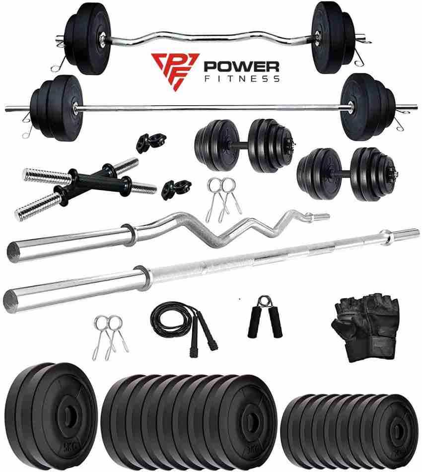 Sport Fitness Pack de Fuerza 40 Kg: Mancuernas + Discos 5 Kg / 3 Kg / 2 Kg  