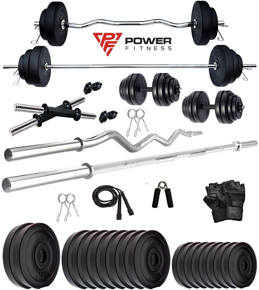 POWER FITNESS 40 KG CURL STADE Dumbbell Kit Kit Buy POWER