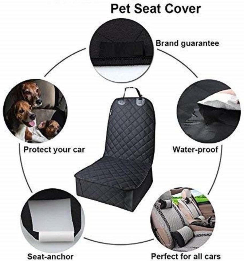 Single Car Seat Cover For Dogs And Pets Black