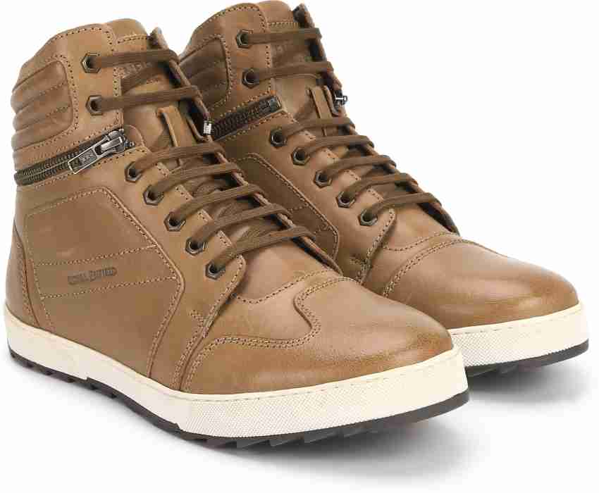 Royal enfield tan top boots