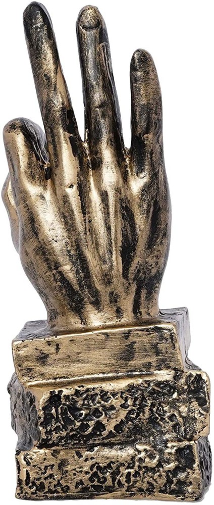 Gig Em Hand Sculpture for Desk Top 