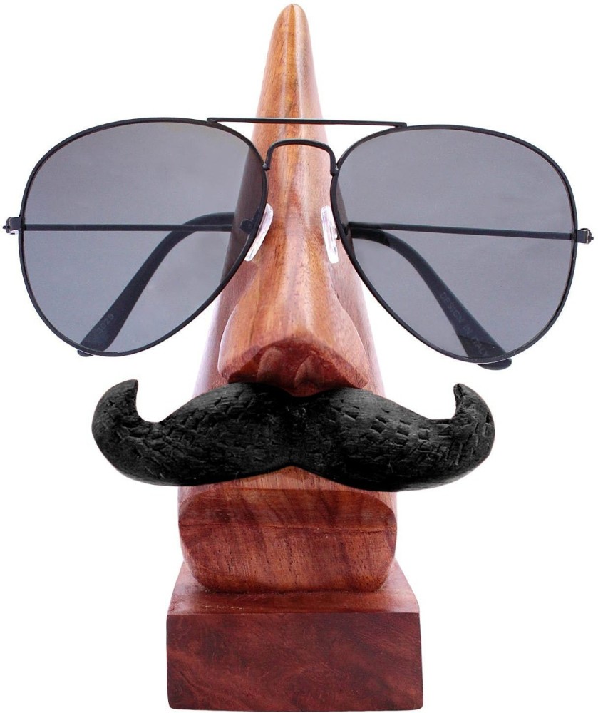 Eyeglasses Holder, Wooden Nose Eyeglass Holder