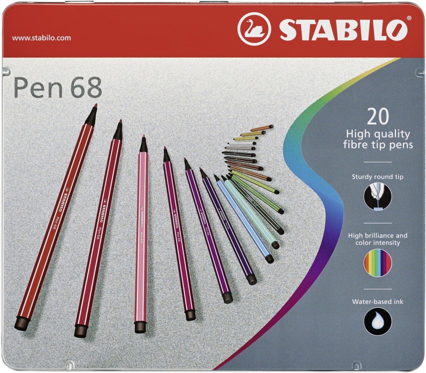 Wholesale STABILO PEN 68 Brush Tip Set of 10