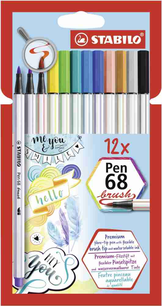 Stabilo Pen 68 Brush ColorParade Set, 20-Colors