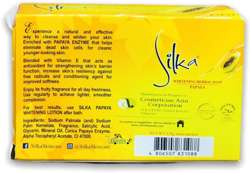 Silka Whitening Herbal Soap 12個 - ボディソープ