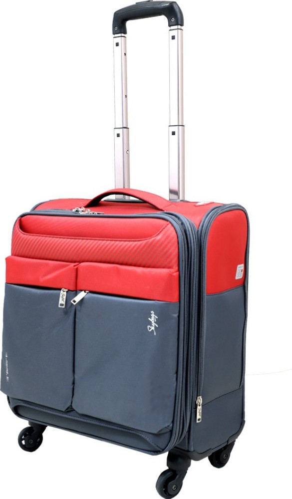 SKYBAGS TECHNO PRO LAPTOP TROLLEY OVERNIGHTER 54CM SMALL Expandable Cabin Suitcase 4 Wheels 21 inch CHILLI Price in India Flipkart