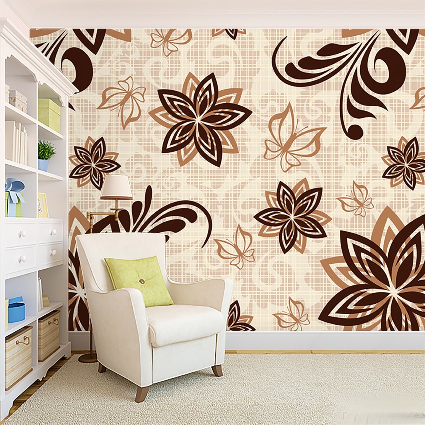 Elegant Chocolate Abstract Floral Wallpaper Royalty Free SVG, Cliparts,  Vectors, And Stock Illustration. Image 29120585.