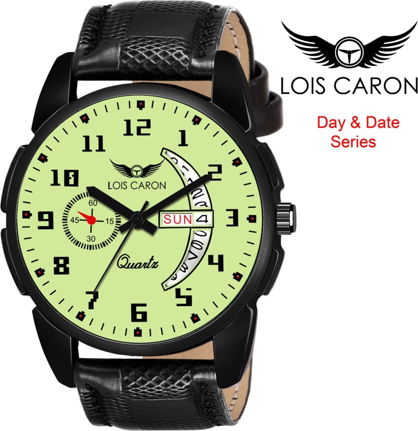 LOIS CARON LCS 8247 RADIUM NIGHT GLOW DIAL DAY DATE FUNCTIONING WATCH Analog Watch For Men Buy LOIS CARON LCS 8247 RADIUM NIGHT GLOW DIAL DAY DATE FUNCTIONING WATCH Analog