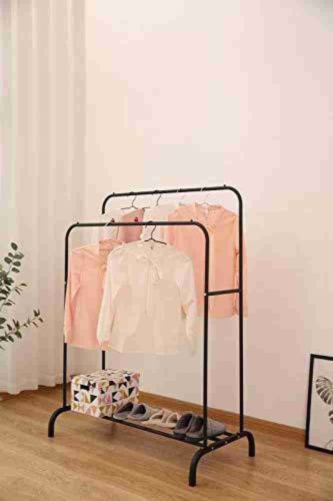 Lukzer 1PC Metal Garment Rack Multipurpose Clothes Rack with Bottom Shelf/ Coat Jacket Hanger for Home Bedroom Storage Organizer Unique Display Stand  (Black / 148 x 110 x 55 cm) : : Home & Kitchen