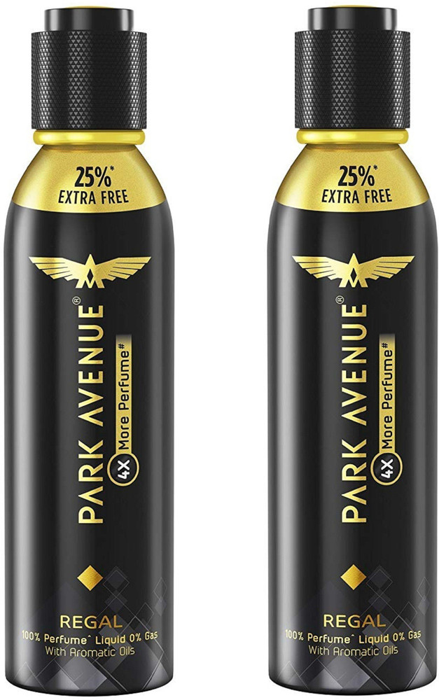 PARK AVENUE Regal 4X More Perfume Spray 120ML Each Pack of 2 Perfume Body Spray For Men Women
