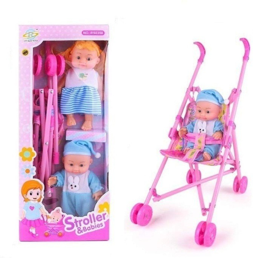 Toy Shopee Baby Doll Stroller Foldable Baby Pram for BabyAge 2
