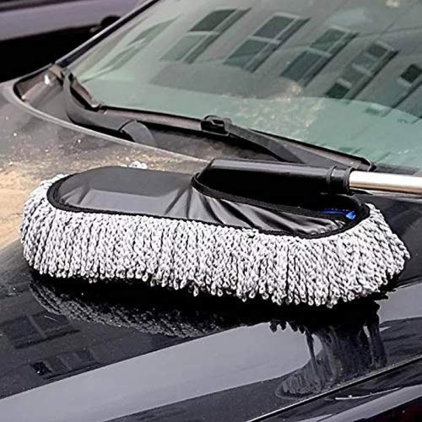 Microfiber Car Duster Brush - Cleaning Tool for Car Interior and Exterior,  Soft Scratch Free Reusable Hand Duster Great for Cleaning Car Interior and