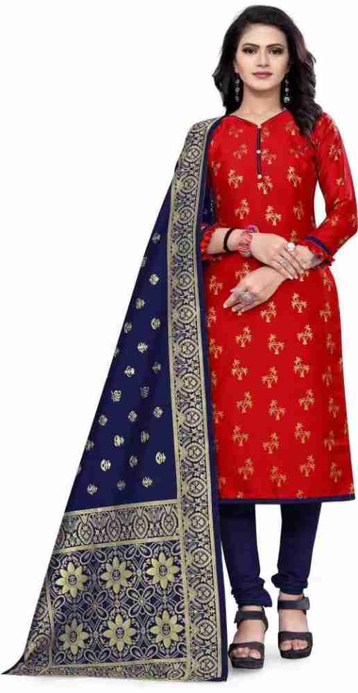 Salwar suit on sale material flipkart