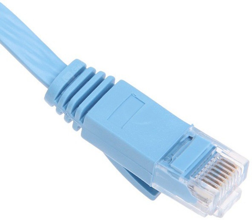 TECHGEAR CAT6 Ultra-thin Flat Ethernet Network LAN Cable, Length: 5m(Blue)  Lan Adapter Price in India Buy TECHGEAR CAT6 Ultra-thin Flat Ethernet  Network LAN Cable, Length: 5m(Blue) Lan Adapter online at