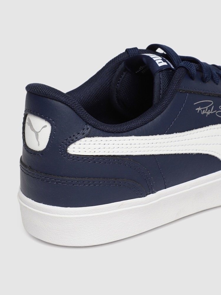 Blue leather cheap pumas