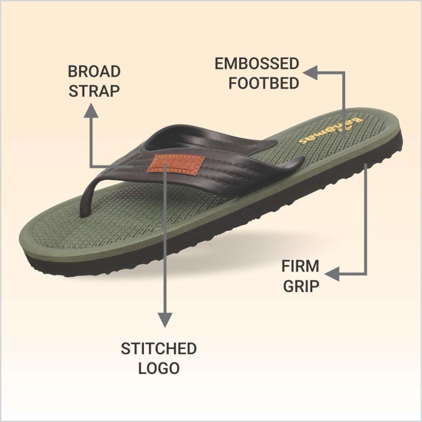 Embossed Rubber Slippers For Men