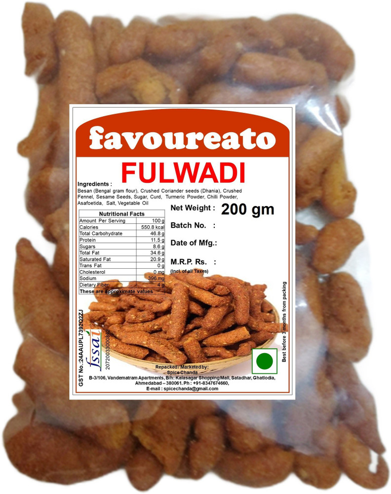 Favoureato Fulwadi (Jar Snacks) Price in India - Buy Favoureato Fulwadi  (Jar Snacks) online at