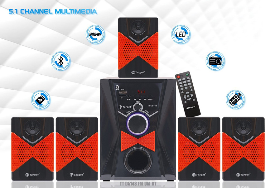 Buy Target TARGET TT D5148 FM UM BT 5.1 Channel Multimedia