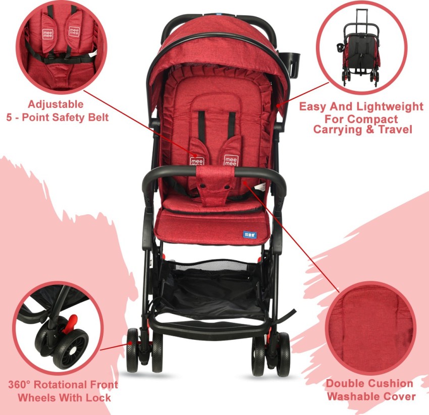 Mee Mee Premium Portable Baby Stroller Pram with Compact Tri