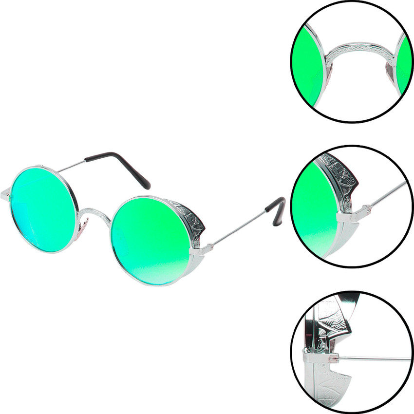 Buy TheWhoop Round Sunglasses Green For Men Women Online Best Prices in India Flipkart