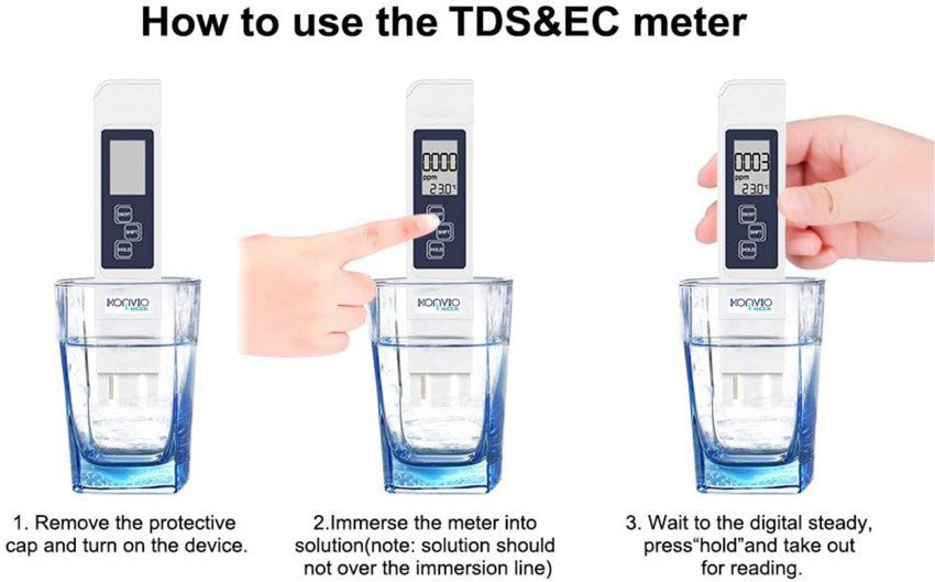 PH Meter, TDS PPM Meter, Soil PH Tester, PH/EC Digital Kit, 3 Pack
