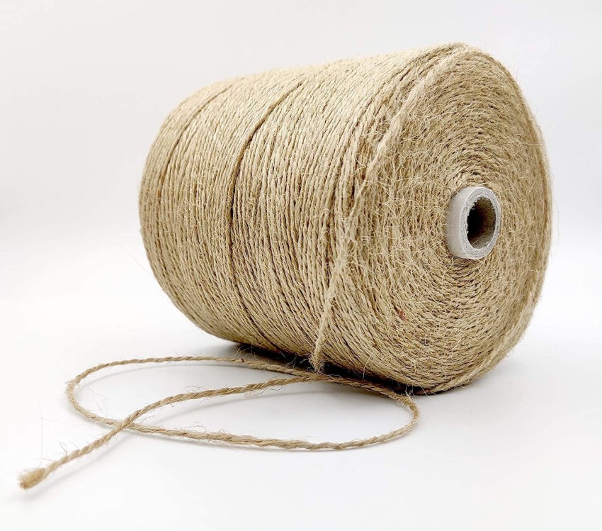 Bobbiny 2 Ply Strong Natural Jute Twine String 250 Meters Thick and Strong  for Craft . - 2 Ply Strong Natural Jute Twine String 250 Meters Thick and  Strong for Craft . .