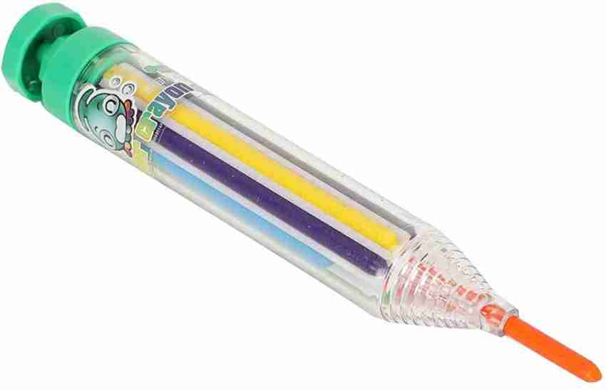 1pc 8 Colors In One Pen Rotary Multi Colour Crayons Push - Temu
