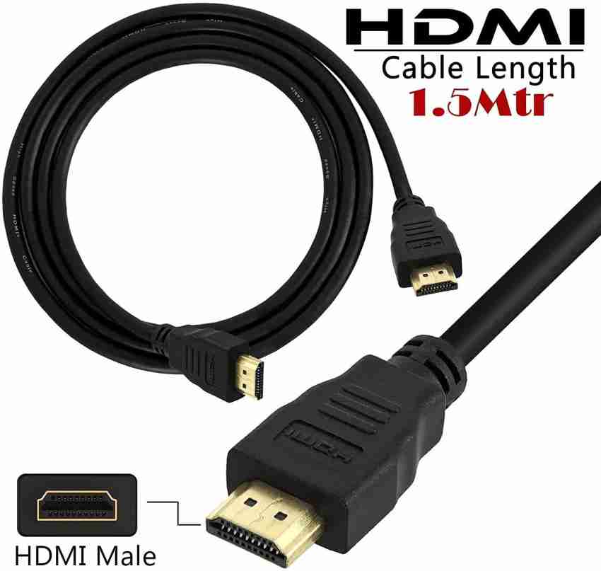 SHAILRON HDMI Cable 1.5 m HD Mi Supports 3D,4K 30Hz, Video 4K