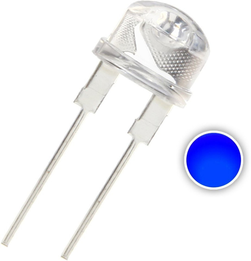 SYMFONIA 8 mm LED Light Emitting Diodes Blue 0.5W Pack of 50