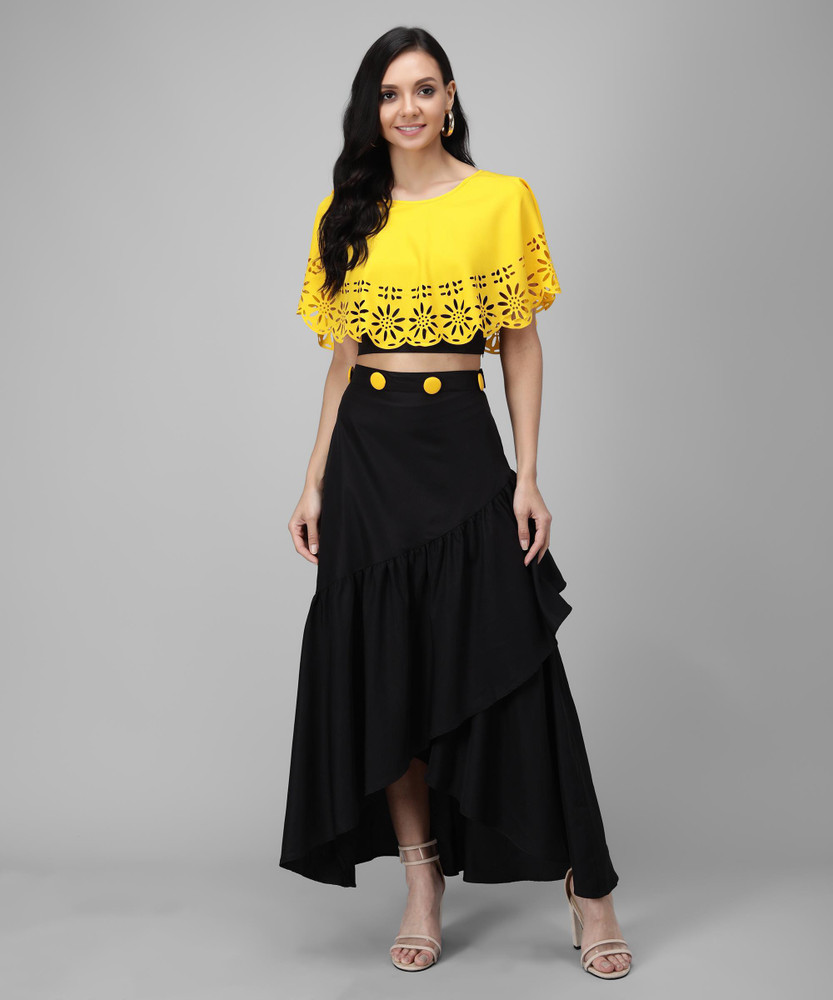 Crop top with cheap skirt flipkart