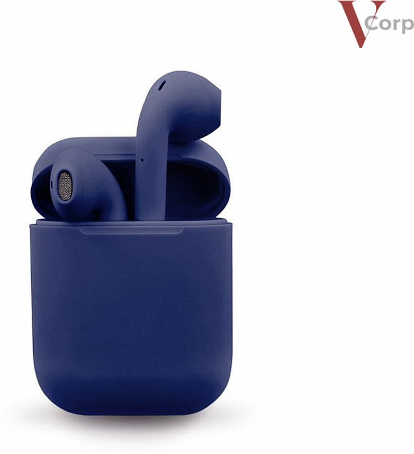 VCORP i12 EARBUDS TWS NAVYBLUE Bluetooth Headset Price in India