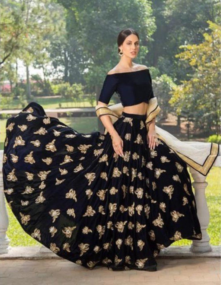 Flipkart shop velvet lehenga