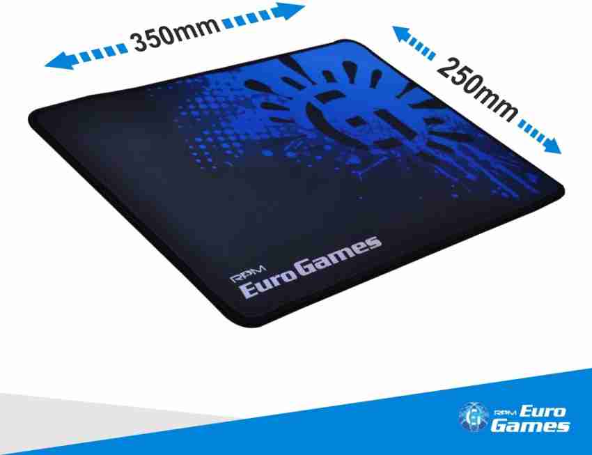 RPM Euro Games Gaming Mouse Pad 350 x 250 x 4 mm with Stitched Edges,  Premium-Textured Mouse Mat, Non-Slip Water Resistant Rubber Base Mousepad -  RPM Euro Games 