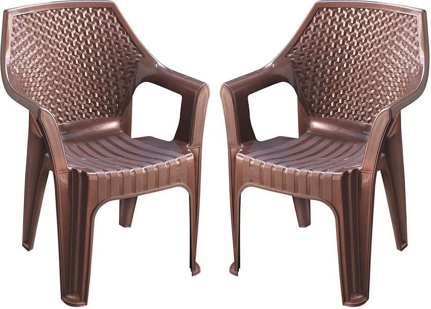Plastic chair store brown