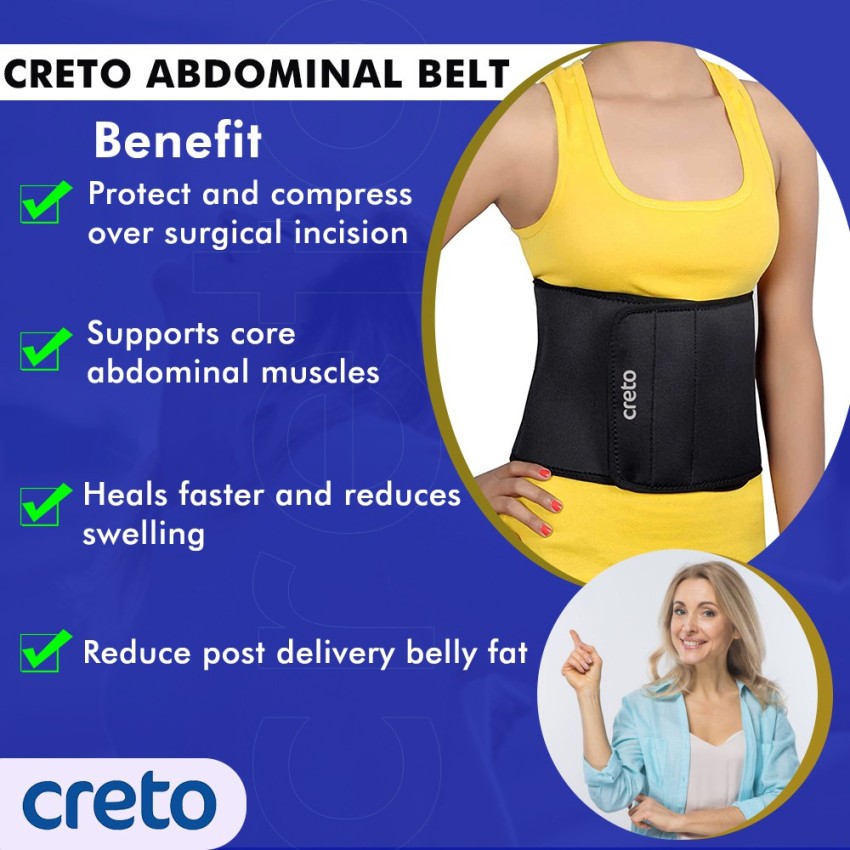 CRETO Tummy Trimmer Brace Abdominal Belt for Waist Line Reduction for Men & Women  Abdominal Belt - Buy CRETO Tummy Trimmer Brace Abdominal Belt for Waist  Line Reduction for Men & Women