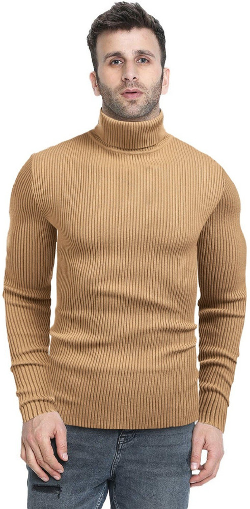Denimholic men's cotton turtle neck sweate cheap