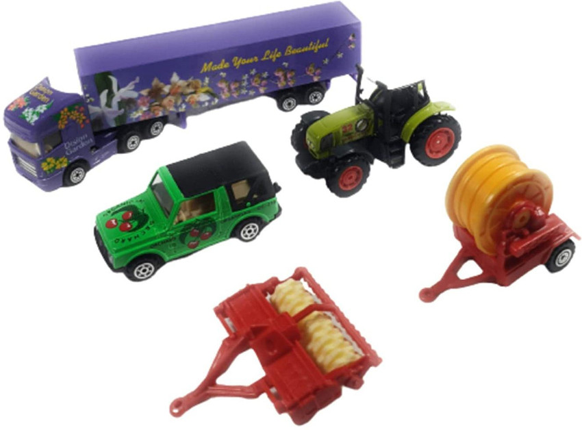 Joy Stories Farm Toy Play Set for Kids Push and Go Farming Toys