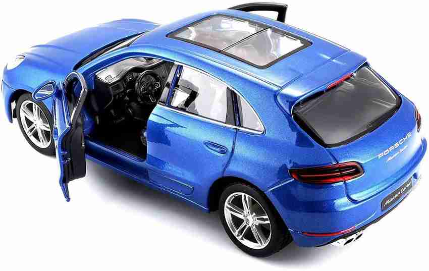 EUGLE MART Porsche Macan Turbo Metallic Blue 1 24 Diecast Model