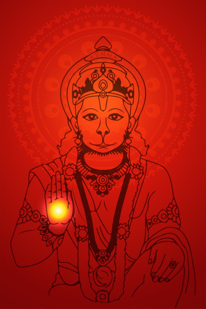 black wallpaper lord hanuman | Hanuman images